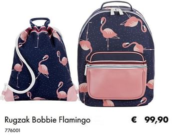 Aanbiedingen Rugzak bobbie flamingo - Jeune Premier - Geldig van 02/07/2019 tot 31/08/2019 bij Multi Bazar