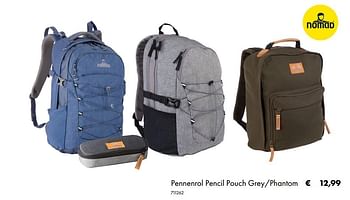 Aanbiedingen Pennenrol pencil pouch grey-phantom - Nomad - Geldig van 02/07/2019 tot 31/08/2019 bij Multi Bazar