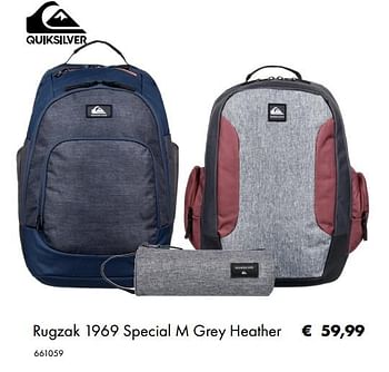 Aanbiedingen Rugzak 1969 special m grey heather - Quicksilver - Geldig van 02/07/2019 tot 31/08/2019 bij Multi Bazar
