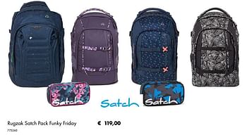 Aanbiedingen Rugzak satch pack funky friday - Satch - Geldig van 02/07/2019 tot 31/08/2019 bij Multi Bazar