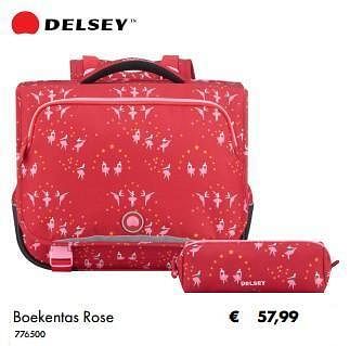 Aanbiedingen Boekentas rose - Delsey - Geldig van 02/07/2019 tot 31/08/2019 bij Multi Bazar