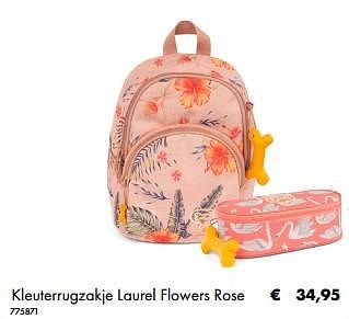 Aanbiedingen Kleuterrugzakje laurel flowers rose - Stones and Bones - Geldig van 02/07/2019 tot 31/08/2019 bij Multi Bazar