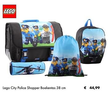 Aanbiedingen Lego city police shopper boekentas 38 cm - Lego - Geldig van 02/07/2019 tot 31/08/2019 bij Multi Bazar