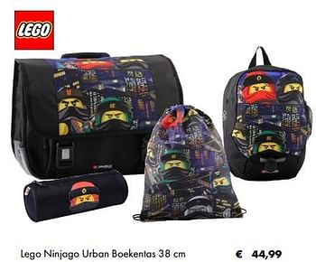 Aanbiedingen Lego ninjago urban boekentas 38 cm - Lego - Geldig van 02/07/2019 tot 31/08/2019 bij Multi Bazar