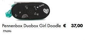 Aanbiedingen Pennenbox duobox girl doodle - Kipling - Geldig van 02/07/2019 tot 31/08/2019 bij Multi Bazar
