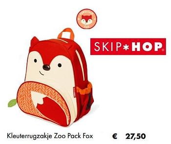 Aanbiedingen Kleuterrugzakje zoo pack fox - Skip Hop - Geldig van 03/07/2019 tot 31/08/2019 bij Multi Bazar