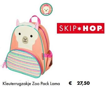Aanbiedingen Kleuterrugzakje zoo pack lama - Skip Hop - Geldig van 03/07/2019 tot 31/08/2019 bij Multi Bazar