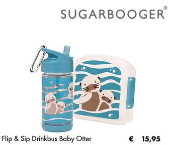 Aanbiedingen Flip + sip drinkbus baby otter - Sugarbooger - Geldig van 03/07/2019 tot 31/08/2019 bij Multi Bazar