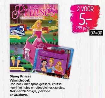 Aanbiedingen Disney prinses vakantieboek - Disney - Geldig van 07/07/2019 tot 14/07/2019 bij Boekenvoordeel