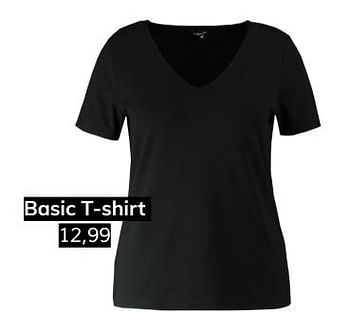 Aanbiedingen Basic t-shirt - Huismerk - MS Mode - Geldig van 06/07/2019 tot 31/08/2019 bij MS Mode