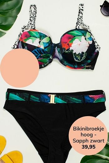Aanbiedingen Bikinibroekje hoog - Sapph - Geldig van 06/07/2019 tot 31/08/2019 bij MS Mode