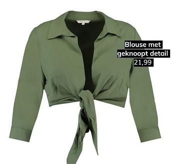 Aanbiedingen Blouse met geknoopt detail - Huismerk - MS Mode - Geldig van 06/07/2019 tot 31/08/2019 bij MS Mode