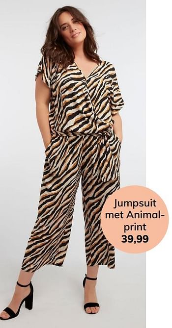 Aanbiedingen Jumpsuit met animalprint - Huismerk - MS Mode - Geldig van 06/07/2019 tot 31/08/2019 bij MS Mode