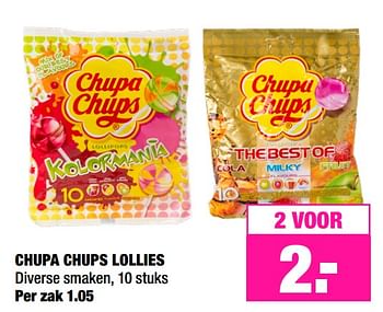 Aanbiedingen Chupa chups lollies - Chupa Chups - Geldig van 15/07/2019 tot 28/07/2019 bij Big Bazar