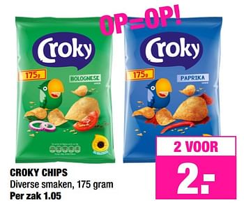 Aanbiedingen Croky chips - Croky - Geldig van 15/07/2019 tot 28/07/2019 bij Big Bazar