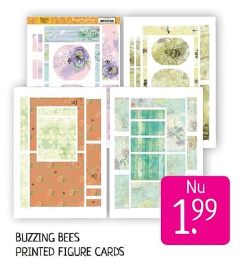 Aanbiedingen Buzzing bees printed figure cards - Huismerk - Boekenvoordeel - Geldig van 14/07/2019 tot 21/07/2019 bij Boekenvoordeel