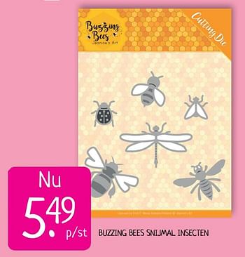 Aanbiedingen Buzzing bees snijmal insecten - Huismerk - Boekenvoordeel - Geldig van 14/07/2019 tot 21/07/2019 bij Boekenvoordeel