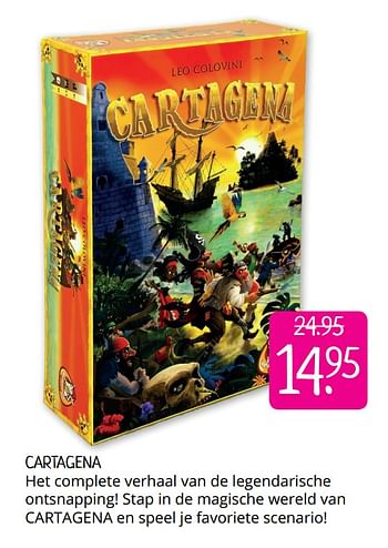 Aanbiedingen Cartagena - White Goblin Games - Geldig van 14/07/2019 tot 21/07/2019 bij Boekenvoordeel