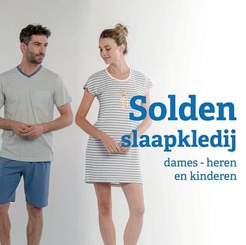 Aanbiedingen Solden slaapkledij dames - heren en kinderen - Huismerk - Multi Bazar - Geldig van 01/07/2019 tot 31/07/2019 bij Multi Bazar