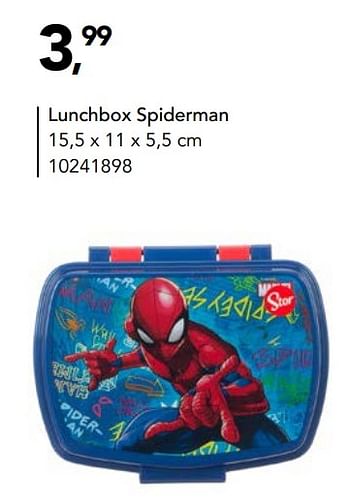 Aanbiedingen Lunchbox spiderman - Spider-man - Geldig van 19/07/2019 tot 08/09/2019 bij Bristol