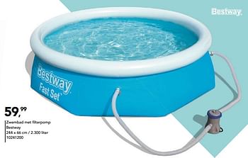 Aanbiedingen Zwembad met filterpomp bestway - BestWay - Geldig van 19/07/2019 tot 31/08/2019 bij Bristol