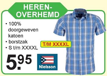 Aanbiedingen Herenoverhemd - Nielsson - Geldig van 15/07/2019 tot 03/08/2019 bij Van Cranenbroek