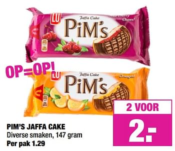 Aanbiedingen Pim`s jaffa cake - Lu - Geldig van 29/07/2019 tot 11/08/2019 bij Big Bazar