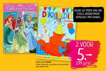 Aanbiedingen Dikkie dik doeboek - Huismerk - Boekenvoordeel - Geldig van 02/08/2019 tot 16/08/2019 bij Boekenvoordeel