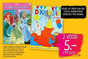 Aanbiedingen Disney prinses filmstrip pocket - Disney - Geldig van 02/08/2019 tot 16/08/2019 bij Boekenvoordeel