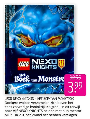 Aanbiedingen Lego nexo knights - het boek van monstrox - Huismerk - Boekenvoordeel - Geldig van 02/08/2019 tot 16/08/2019 bij Boekenvoordeel