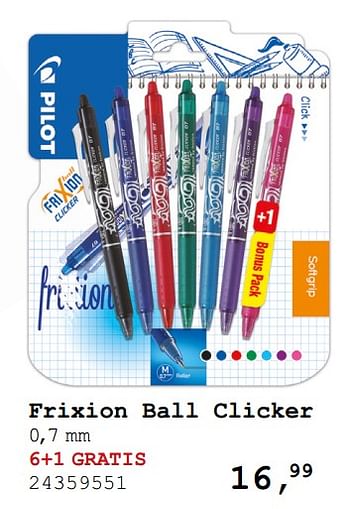 Aanbiedingen Frixion ball clicker - Pilot - Geldig van 13/08/2019 tot 10/09/2019 bij Supra Bazar