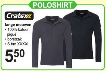Aanbiedingen Poloshirt - Cratex - Geldig van 12/08/2019 tot 31/08/2019 bij Van Cranenbroek