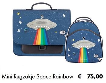 Aanbiedingen Mini rugzakje space rainbow - Jeune Premier - Geldig van 03/07/2019 tot 31/08/2019 bij Europoint