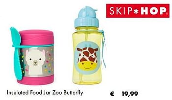 Aanbiedingen Insulated food jar zoo butterfly - Skip Hop - Geldig van 03/07/2019 tot 31/08/2019 bij Europoint