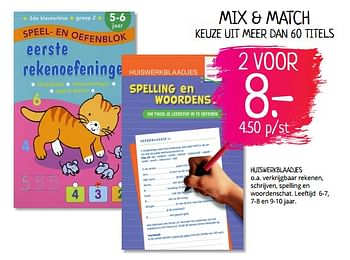 Aanbiedingen Mix + match keuze uit meer dan 60 titels - Huismerk - Boekenvoordeel - Geldig van 23/08/2019 tot 01/09/2019 bij Boekenvoordeel