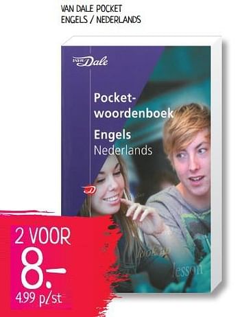 Aanbiedingen Van dale pocket engels - nederlands - Van Dale - Geldig van 23/08/2019 tot 01/09/2019 bij Boekenvoordeel