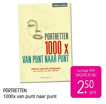 Aanbiedingen Portretten 1000x van punt naar punt - Huismerk - Boekenvoordeel - Geldig van 23/08/2019 tot 01/09/2019 bij Boekenvoordeel