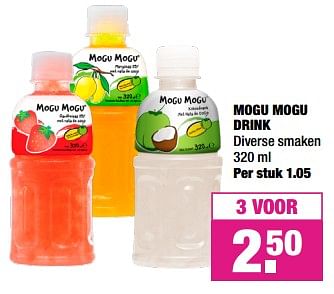 Aanbiedingen Mogu mogu drink - Huismerk - Big Bazar - Geldig van 26/08/2019 tot 08/09/2019 bij Big Bazar