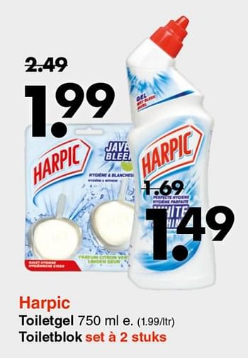 Aanbiedingen Toiletgel - Harpic - Geldig van 26/08/2019 tot 07/09/2019 bij Wibra