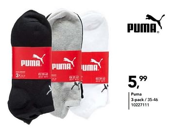 Aanbiedingen 3-pack sneakersokken - Puma - Geldig van 13/09/2019 tot 06/10/2019 bij Bristol