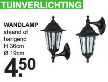 Aanbiedingen Tuinverlichting wandlamp - Huismerk - Van Cranenbroek - Geldig van 09/09/2019 tot 28/09/2019 bij Van Cranenbroek