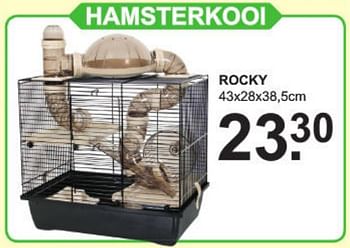 Aanbiedingen Hamsterkooi rocky - Huismerk - Van Cranenbroek - Geldig van 09/09/2019 tot 28/09/2019 bij Van Cranenbroek