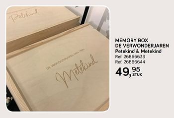 Aanbiedingen Memory box de verwonderjaren petekind + metekind - Huismerk - Supra Bazar - Geldig van 24/09/2019 tot 22/10/2019 bij Supra Bazar