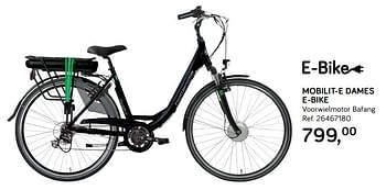 Aanbiedingen Mobilit-e dames e-bike - E-Bike - Geldig van 24/09/2019 tot 22/10/2019 bij Supra Bazar