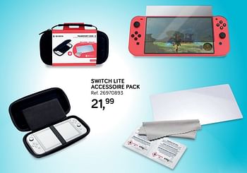 Aanbiedingen Switch lite accessoire pack - Nintendo - Geldig van 24/09/2019 tot 22/10/2019 bij Supra Bazar