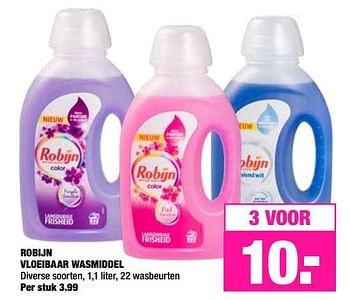 Aanbiedingen Robijn vloeibaar wasmiddel - Robijn - Geldig van 23/09/2019 tot 06/10/2019 bij Big Bazar