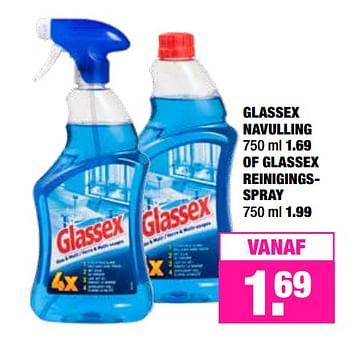 Aanbiedingen Glassex navulling of glassex reinigingsspray - Glassex - Geldig van 23/09/2019 tot 06/10/2019 bij Big Bazar