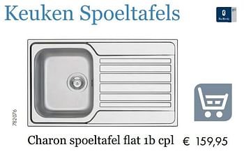 Aanbiedingen Charon spoeltafel flat 1b cpl - Van Marcke - Geldig van 27/09/2019 tot 17/11/2019 bij Multi Bazar
