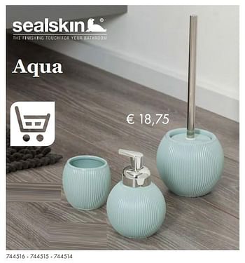 Aanbiedingen Convex toiletborstel aqua - Sealskin - Geldig van 27/09/2019 tot 17/11/2019 bij Multi Bazar