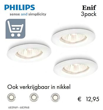 Aanbiedingen Enif recessed white - Philips - Geldig van 27/09/2019 tot 17/11/2019 bij Multi Bazar